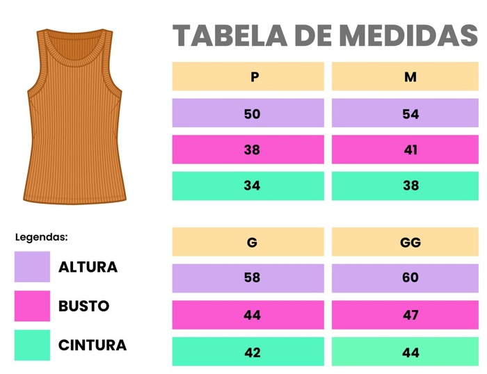 Tabela medida - Regata Nadadora Canelada Risca de Giz Preta Listras Off